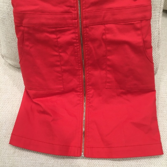 Forever 21 Red Zipped Jumper, Girls Size 7/8 - Picture 3 of 7